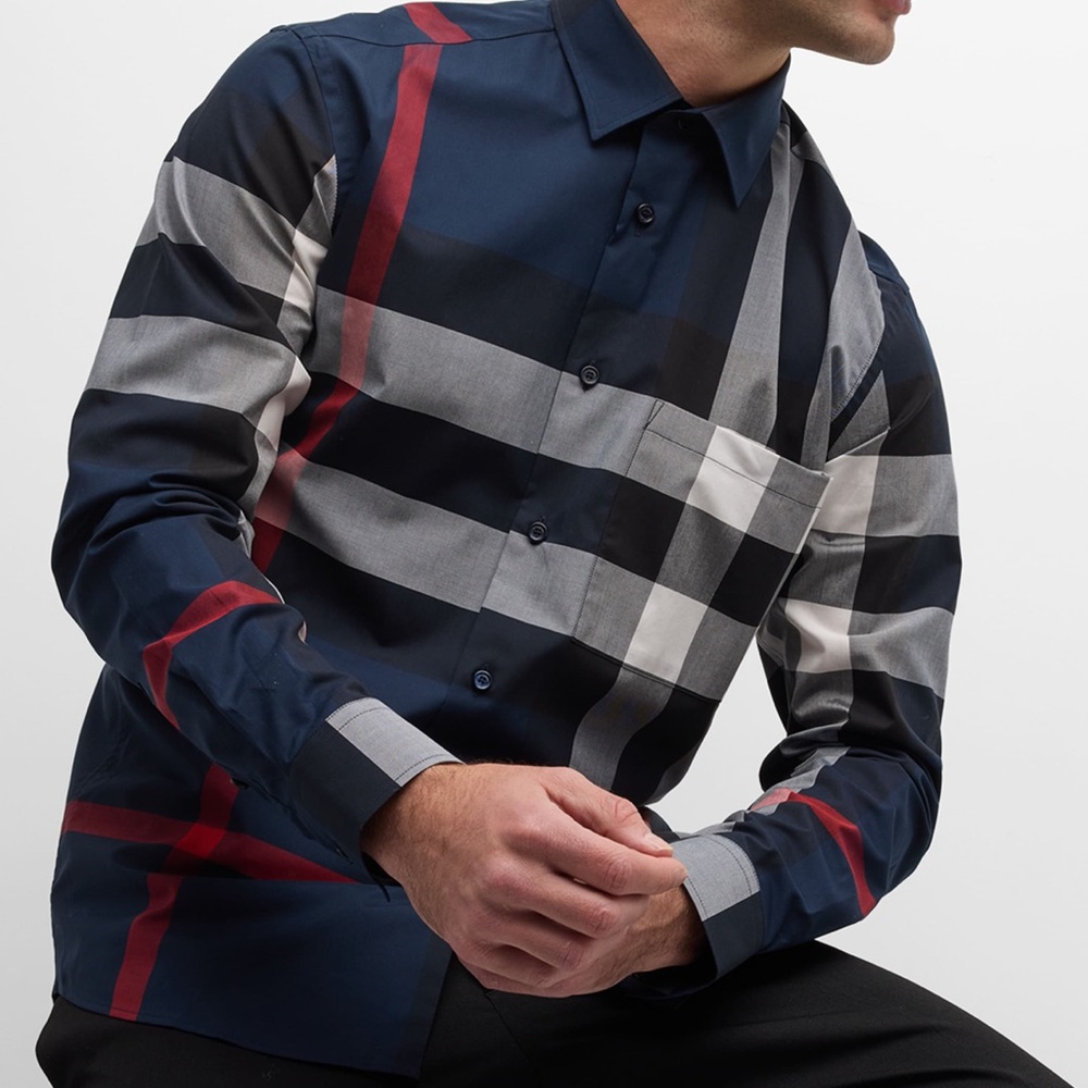 Burberry Button Up ๐๐๐งต - Picture 1 of 11